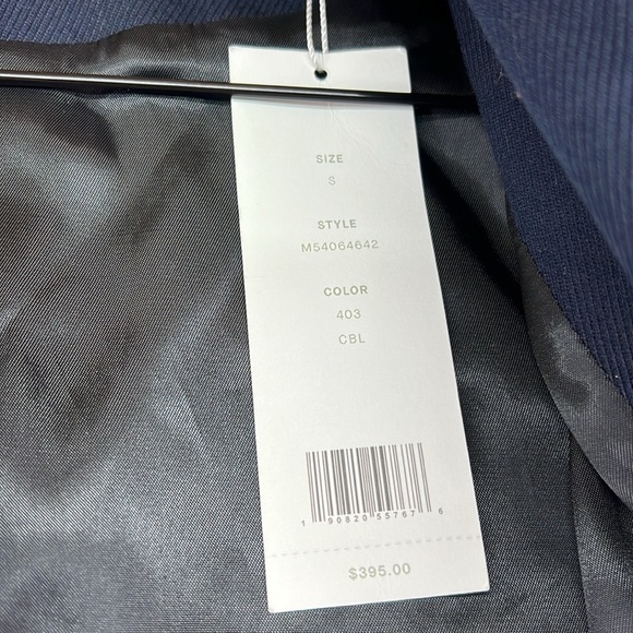 NWT Vince Button Up Jacket Coat Blue Womens Size S Cotton Blend Snap Button - Picture 9 of 12